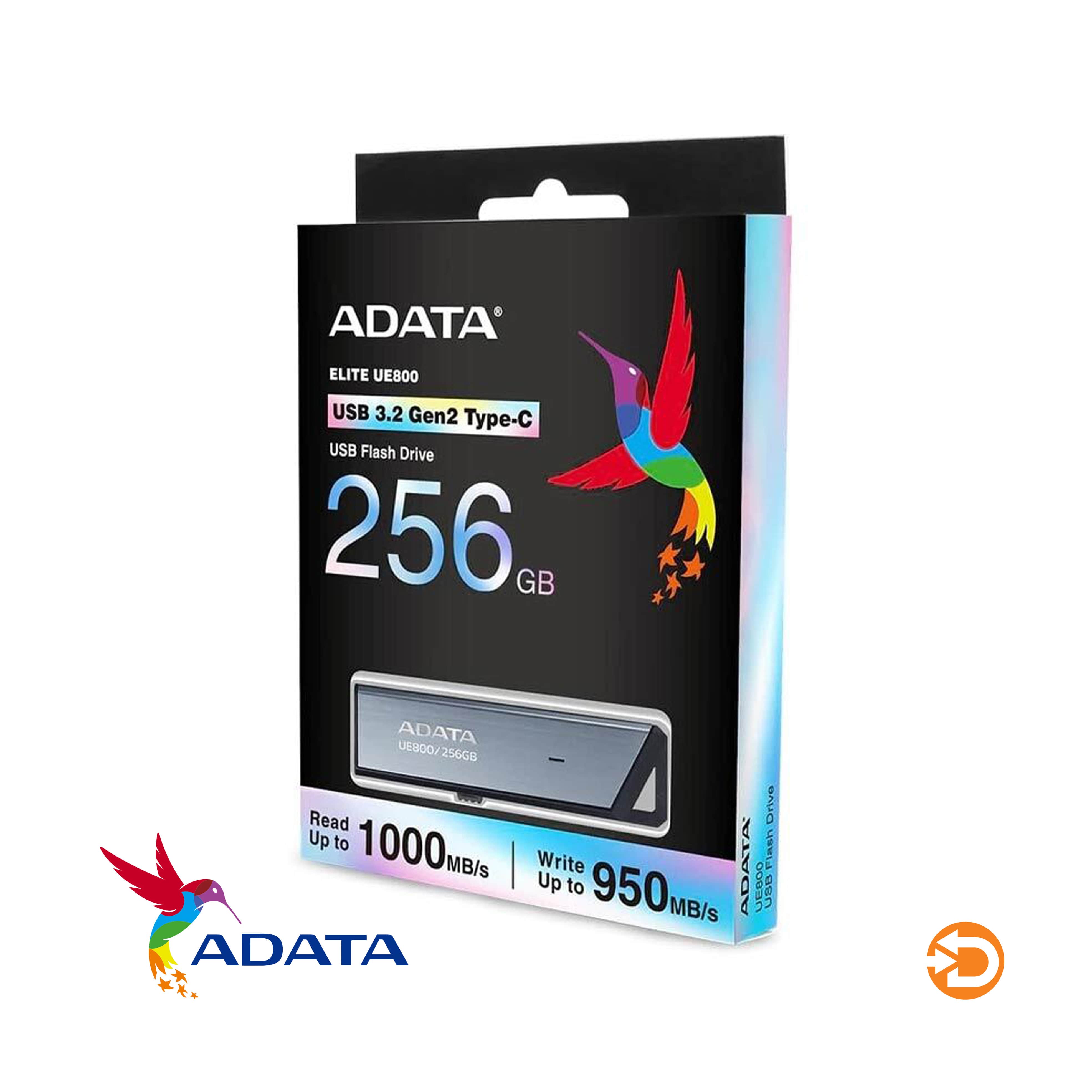 ADATA Elite UE800 USB 3.2 Type-C USB Flash Drive ظرفیت 256GB