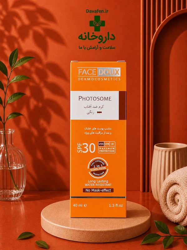 کرم ضدآفتاب رنگی پوست خشک فیس دوکس