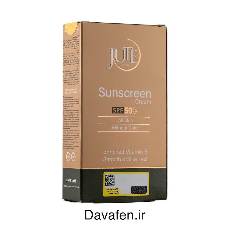 کرم ضدآفتاب spf50رنگی ژوت