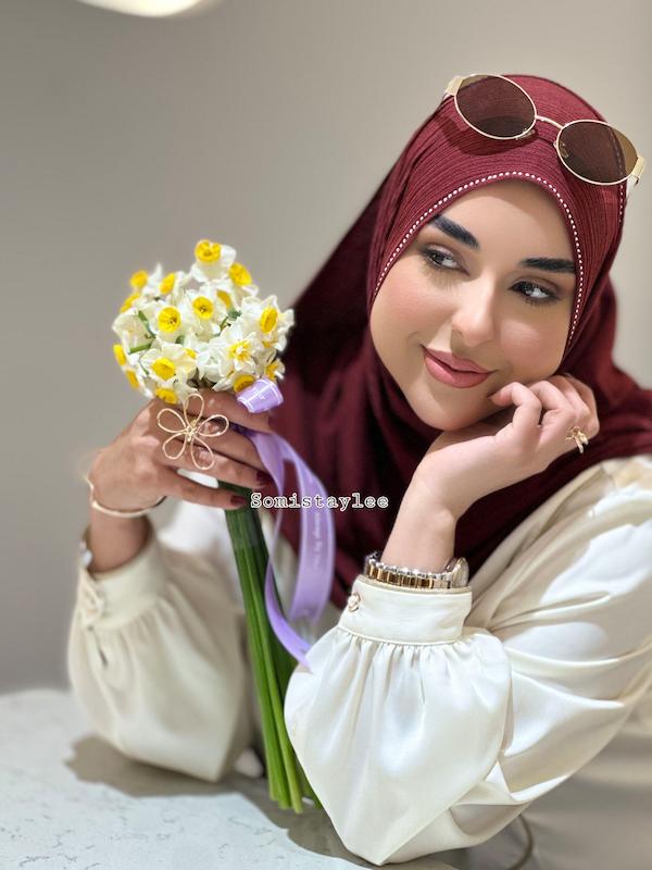 شال کشی کریشه زرشکی