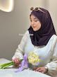 شال کشی کریشه بادمجونی