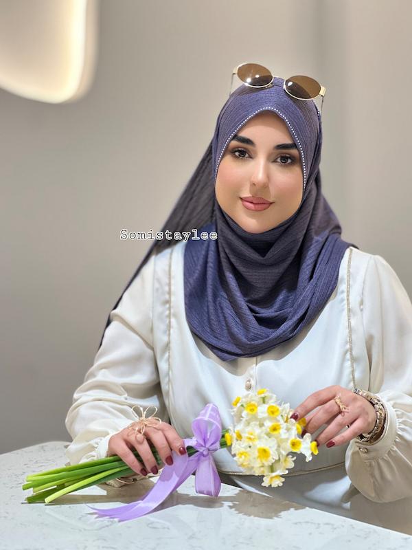 شال کشی کریشه بنفش