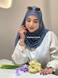 شال کشی کریشه آبی جین