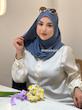 شال کشی کریشه آبی جین