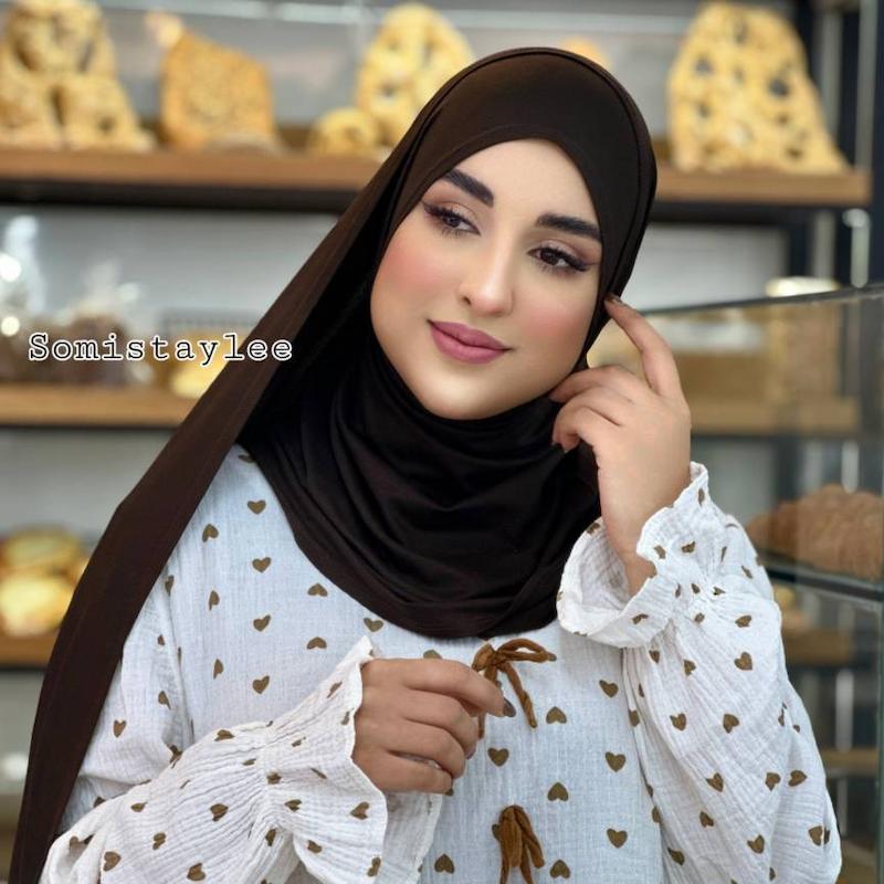 شال کشی کویتی قهوه ای تیره
