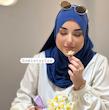 شال کشی کویتی آبی ‌کاربنی
