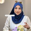 شال کشی کویتی آبی ‌کاربنی