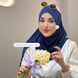 شال کشی کویتی آبی ‌کاربنی