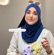 شال کشی کویتی آبی ‌کاربنی