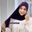 شال کشی کویتی بادمجونی