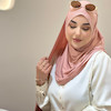 شال کشی کریشه صورتی رزگلد | شال كريب مطاطي وردي روز غولد