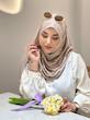 شال کشی کریشه کرم نسکافه ای
