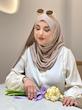 شال کشی کریشه کرم نسکافه ای
