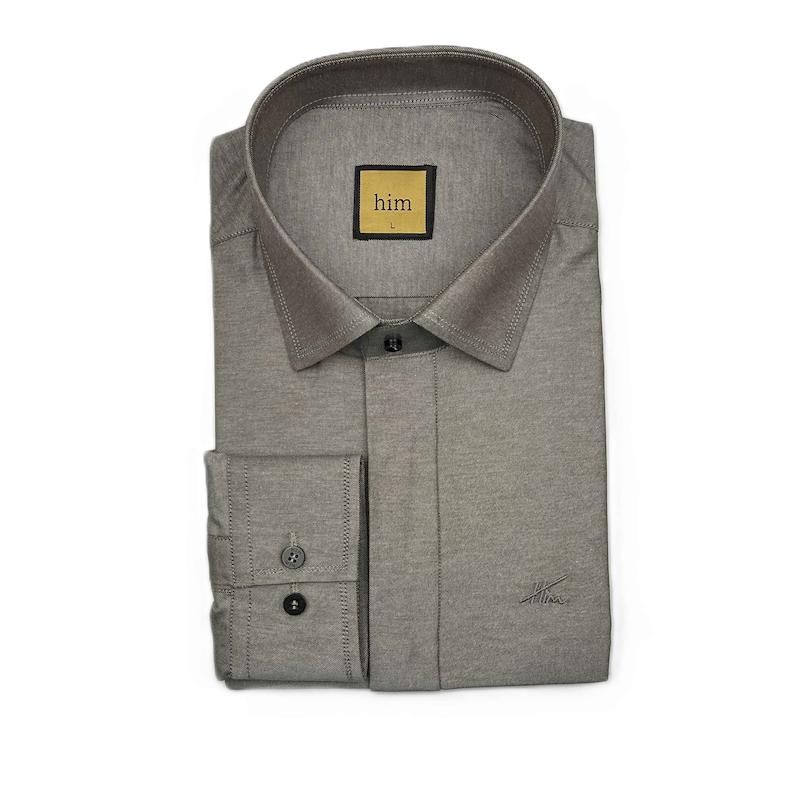 پیراهن دکمه مخفی