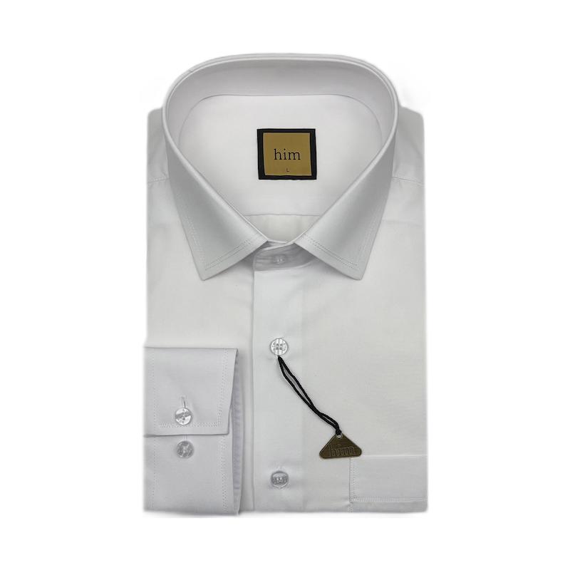 پیراهن مردانه سفید جیب‌دار