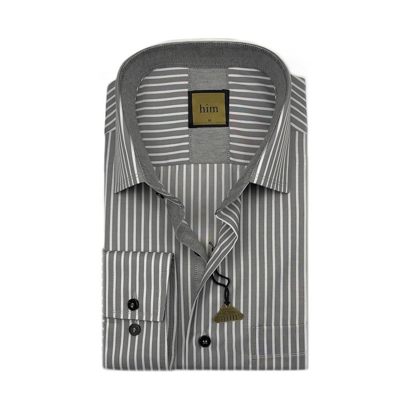 پیراهن مردانه طوسی راه سفید