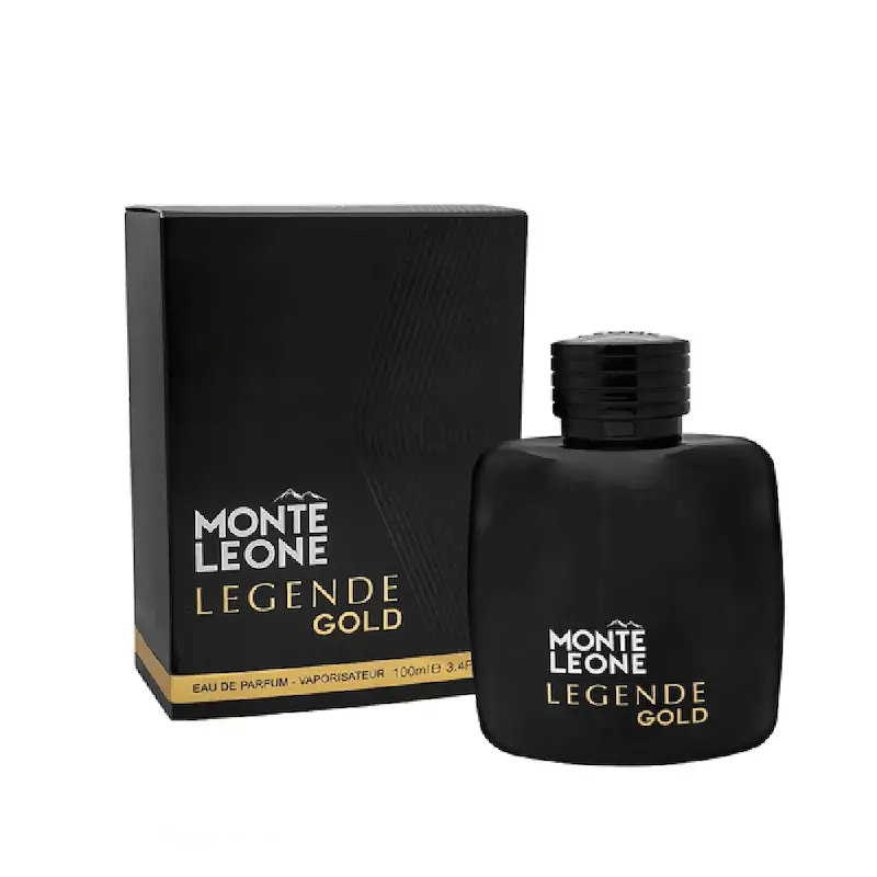 عطر ادکلن مردانه مونت بلنک لجند ادو پرفیوم فراگرنس ورد مونت لئون لجند گلد (Fragrance World Mont Blanc Legend Eau de Parfum)