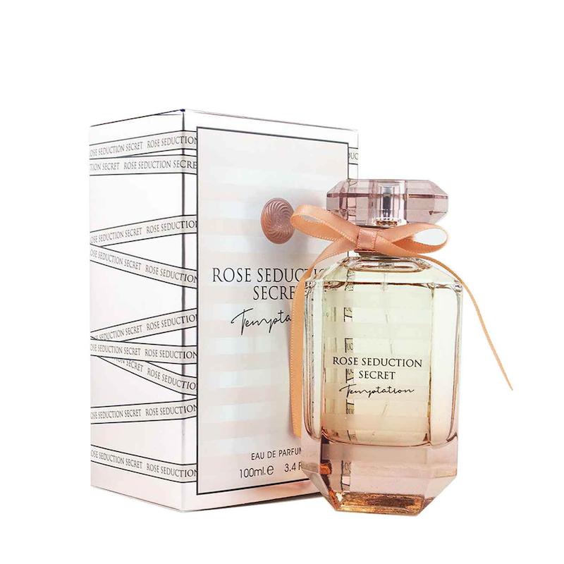 عطر ادکلن زنانه ویکتوریا سکرت بامب شل سداکشن ادو پرفیوم فراگرنس ورد تمپتیشن (Fragrance World Victoria's Secret Bombshell Seduction Eau de Parfum)