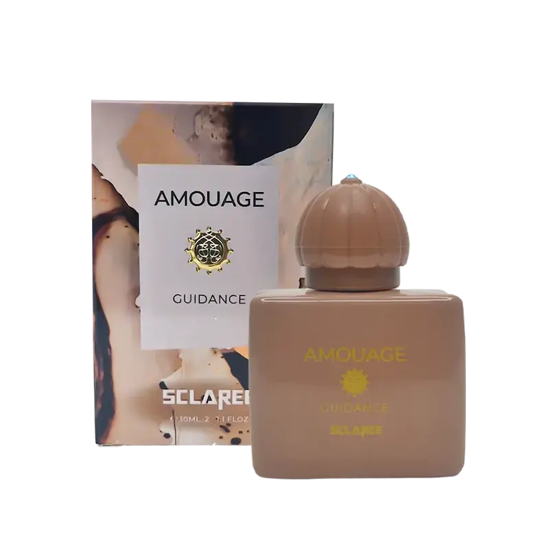 دوپرفیوم مینیاتوری اسکلاره Sclaree مدل آمواج گایدنس Amouage Guidance حجم 30 میلی لیتر