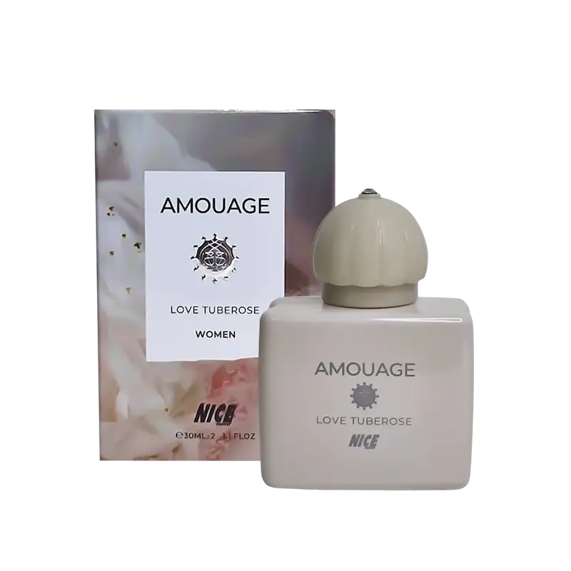 ادوپرفیوم مینیاتوری زنانه نایس پاپت Nice مدل آمواج لاو تیوب رز Amouage Love Tuberose حجم 30 میلی لیتر