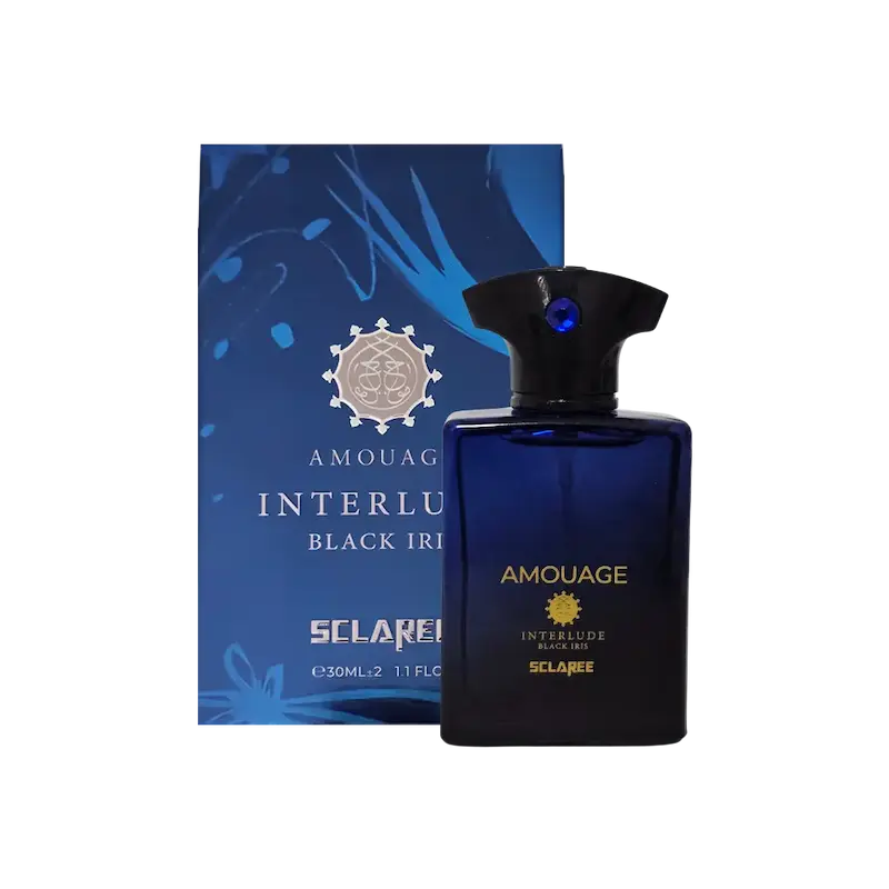 ادوپرفیوم مردانه اسکلاره Sclaree مدل آمواج اینترلود بلک ایریس Amouage Interlude Black Iris حجم 30 میلی لیتر 
