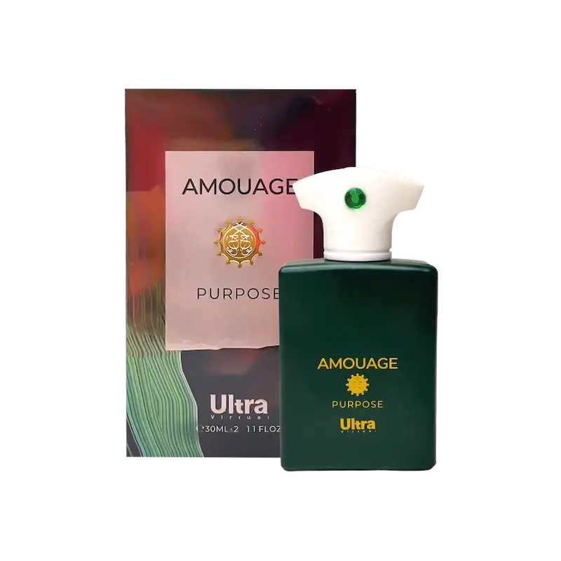 پرفیوم مینیاتوری اولترا ویرچوآل Ultra مدل آمواج پرپوس (پرپس) Amouage Purpose حجم 30 میلی لیتر