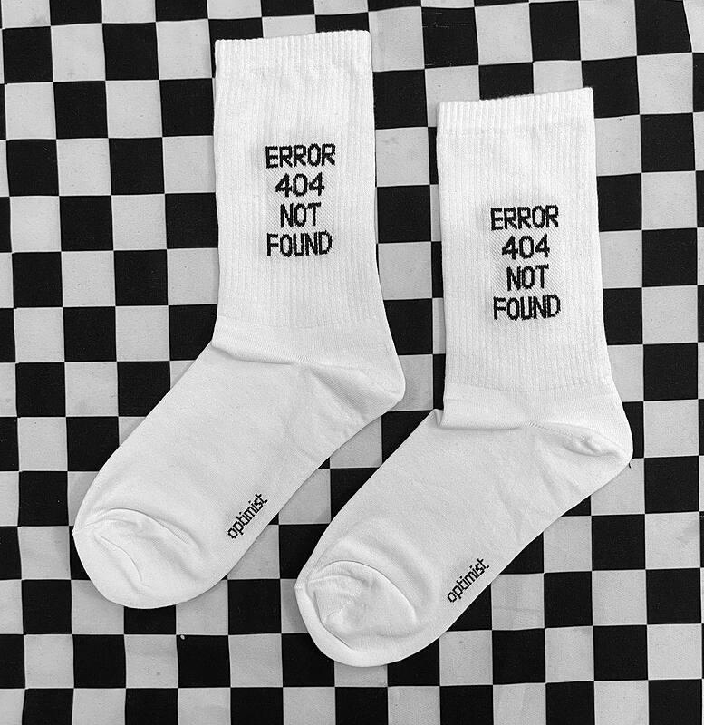 جوراب error 404 not found سفید