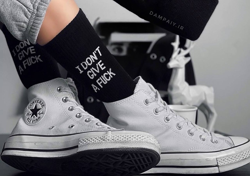 جوراب idgaf مشکی 