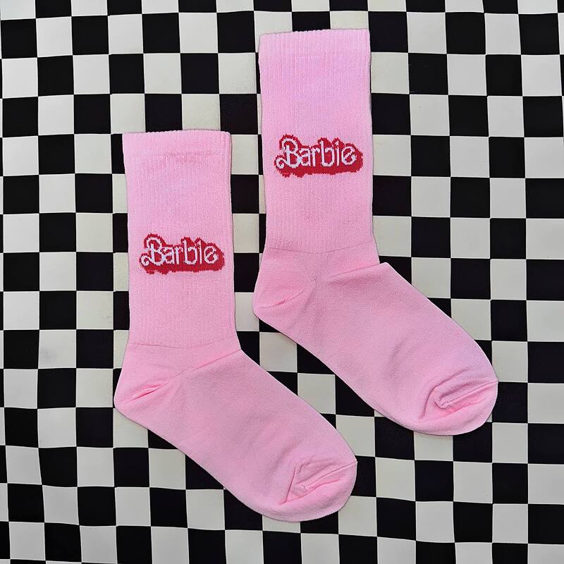 جوراب Barbie صورتی  
