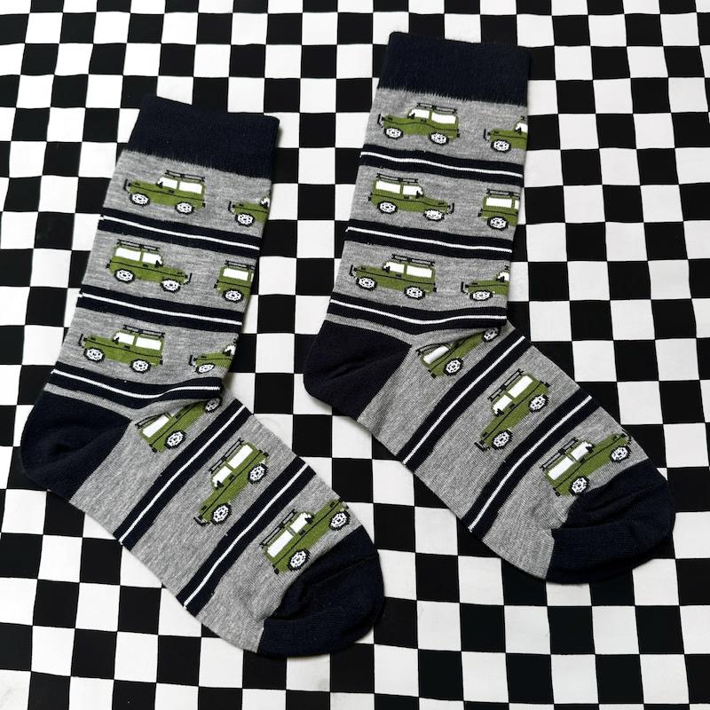 جوراب ماشین های مرتب سبز