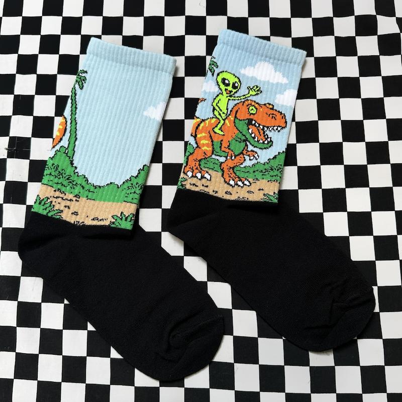 جوراب الین دایناسور سوار