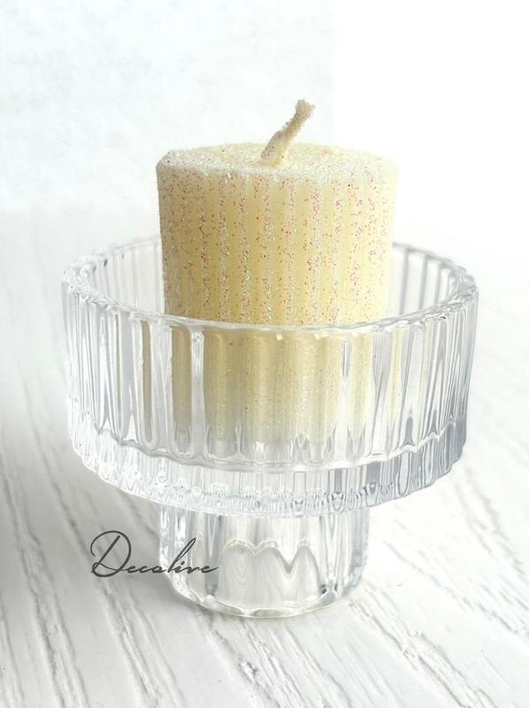 جا شمعی بلور دو کاره