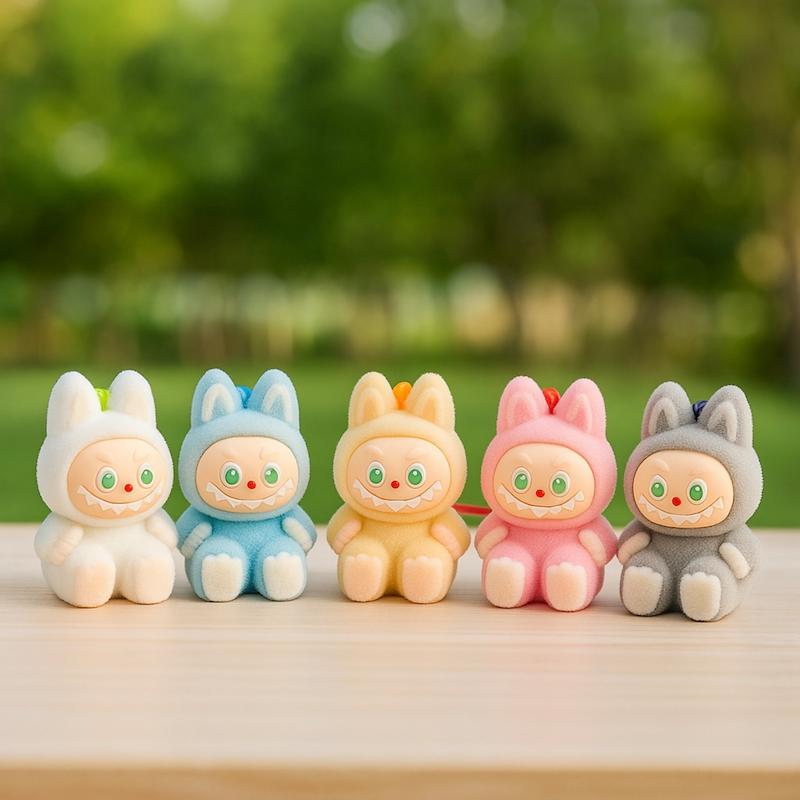 آویز چراغ دار عروسک لبوبو نشسته