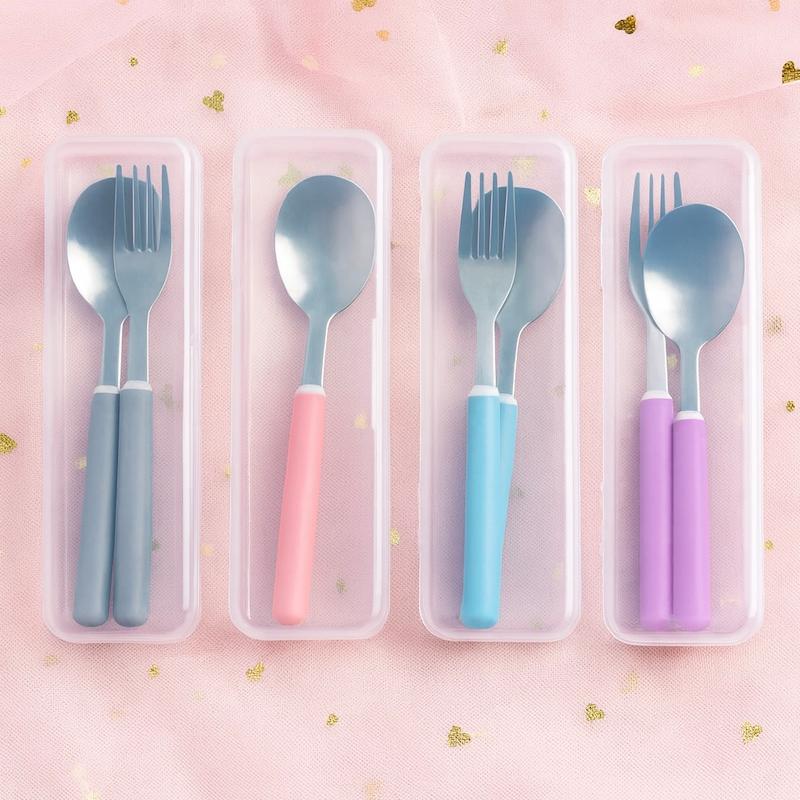 قاشق چنگال کودک ساده و رنگی