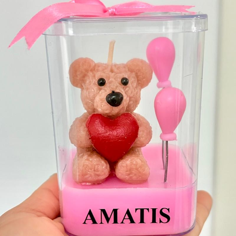 شمع تدی تولدی و ولنتاینی