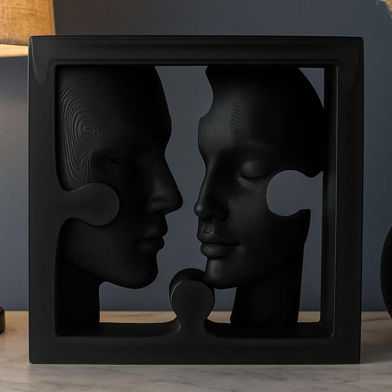 دکوری مینیمال چهره های پازلی