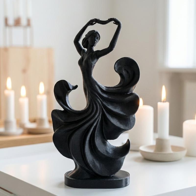 مجسمه دکوری زن رقصنده انتزاعی