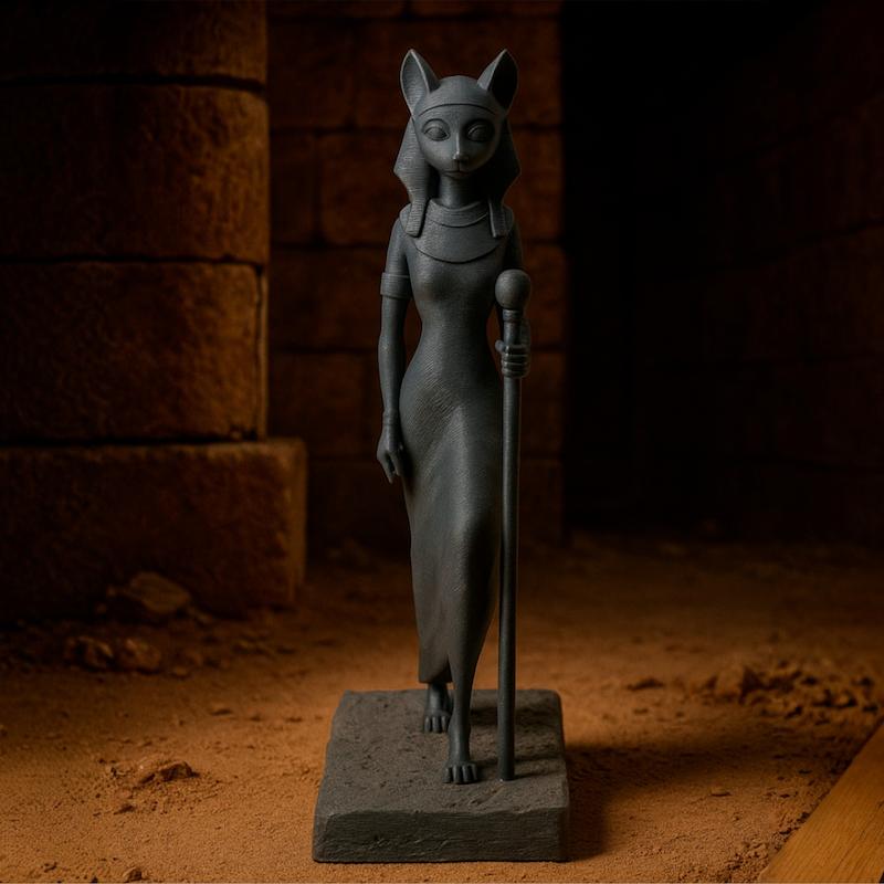 مجسمه الهه گربه مصری