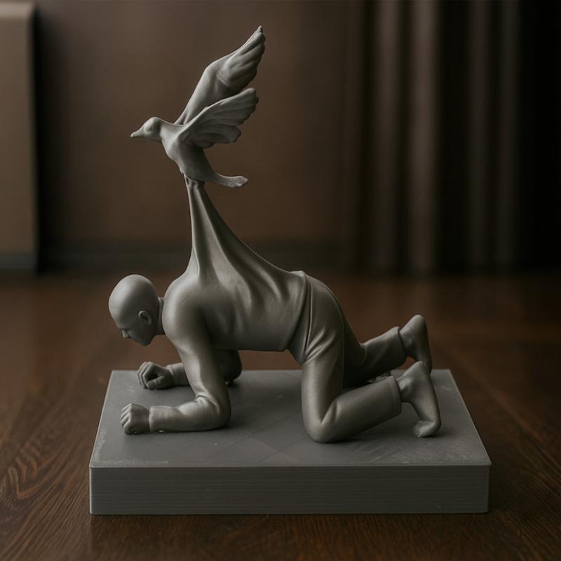 مجسمه دکوری رهایی انسان