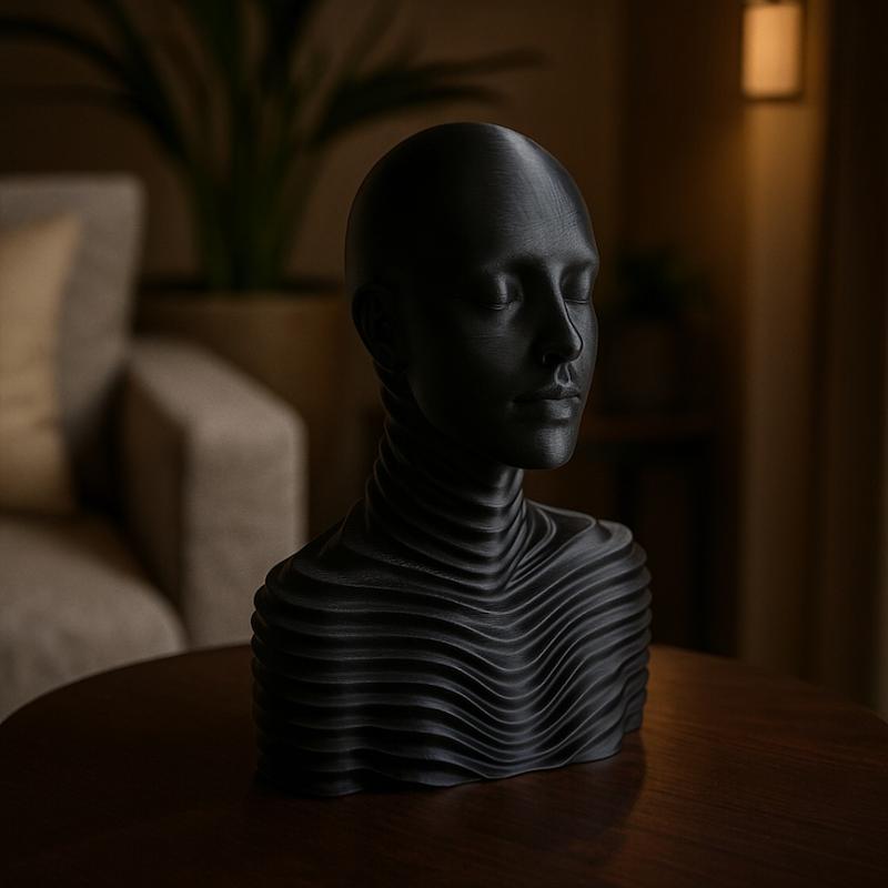 مجسمه دکوری مینیمال موج گونه