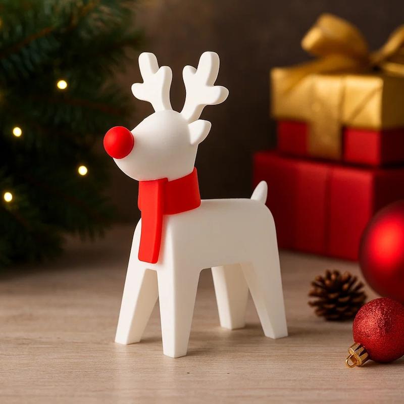 مجسمه مینیمال گوزن رودولف