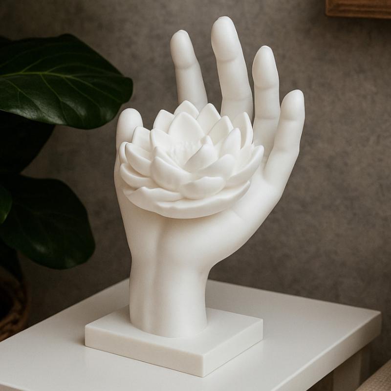 دکوری دست نیلوفر آبی