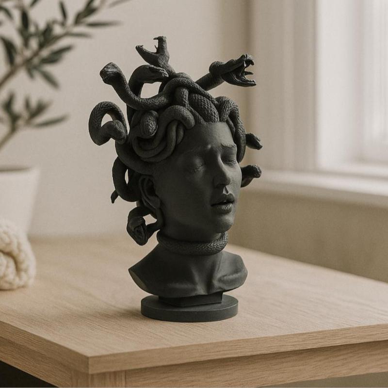 مجسمه دکوری نیم تنه مدوسا