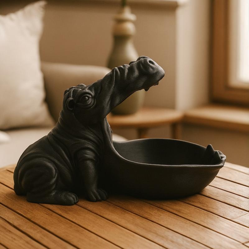 کاسه طرح اسب آبی