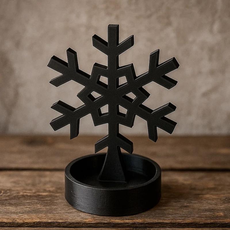 استند جواهرات طرح دانه‌ برف