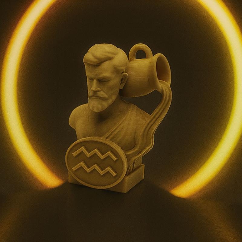 مجسمه نیم تنه دلو نماد زودیاک ماه بهمن