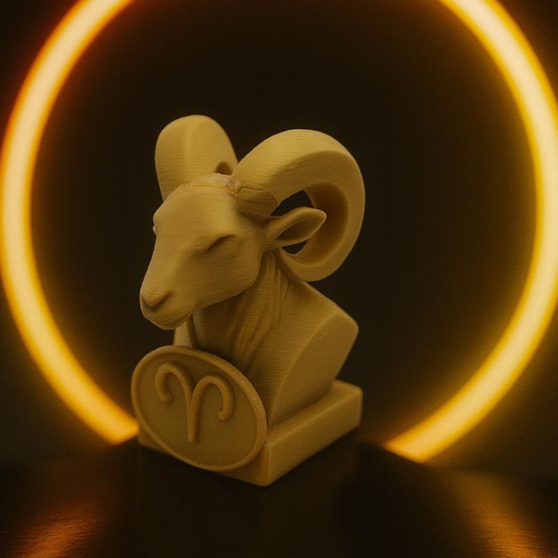 مجسمه نیم تنه قوچ نماد زودیاک ماه فروردین