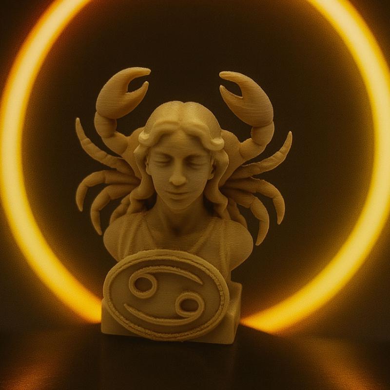 مجسمه نیم تنه خرچنگ نماد زودیاک ماه تیر