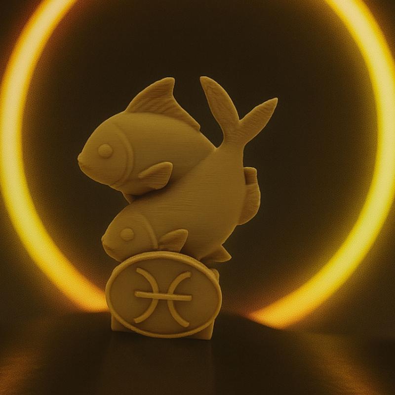 مجسمه نیم تنه ماهی نماد زودیاک ماه اسفند