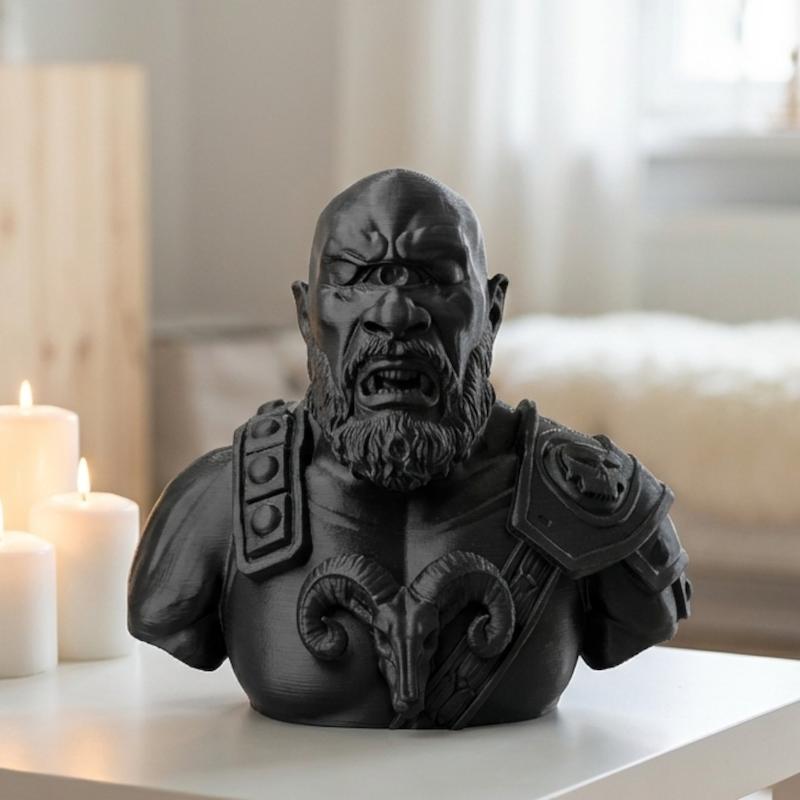 مجسمه نیم تنه سیکلوپس جنگجوی اساطیری